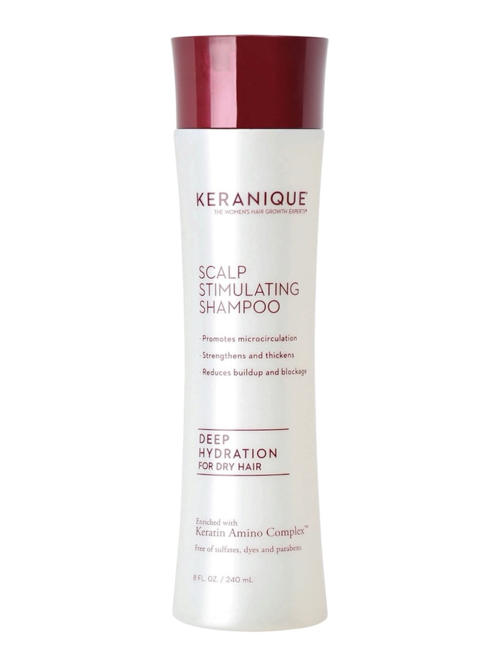 KERANIQUE DEEP HYDRATION SCALP STIMULATING SHAMPOO 240ML - BRAND NEW